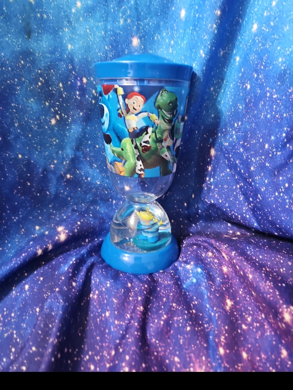 Vintage Toy Story Snow Dome Globe Drinking Glass Rare Disney Goods Alien